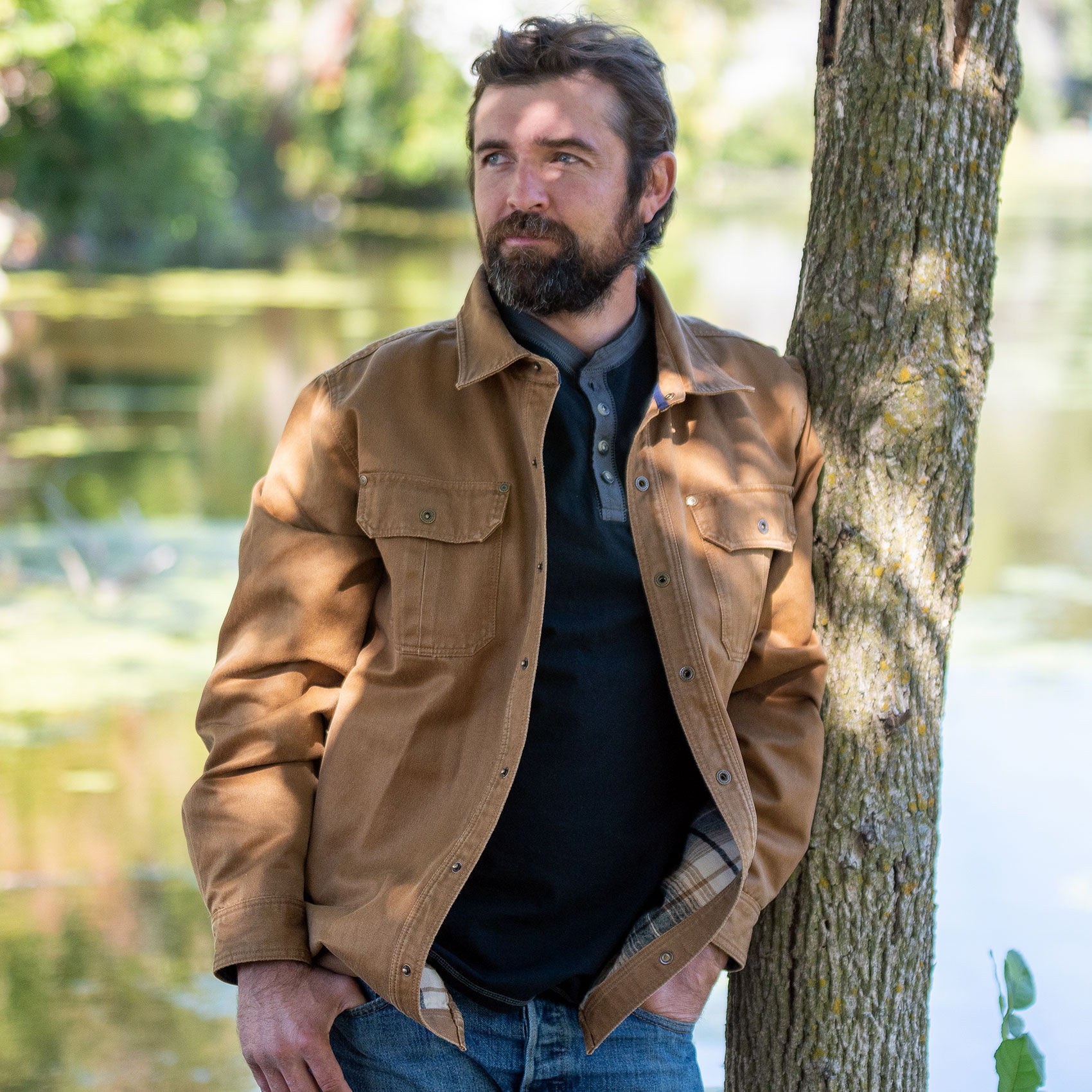 Vintage Wolverine Mens Fleece Lined Denim Shirt Jacket Faded Size L | eBay