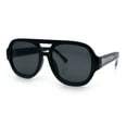 thumbnail image 5 of Iconic Classy Luxe Thick Metal Core Arm Racer Sunglasses All Black, 5 of 8