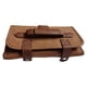 thumbnail image 2 of Bolsa organizadora de herramientas de peluquería de gran capacidad, de cuero sintético PU impermeable. Marrón, 2 of 9