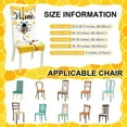thumbnail image 2 of 6 Pcs Bee Stretch Dining Chair Covers Bee Dining Chair Cover Bee Party Favor Washable Yellow Summer Chair Covers Slipcovers Removable Dining Chair Protector for Bee Party Supplies Home Decor, 2 of 6
