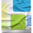 thumbnail image 2 of Soimoi Modal Satin Fabric Square Panel Print Fabric by Yard 42 Inch Wide, 2 of 3