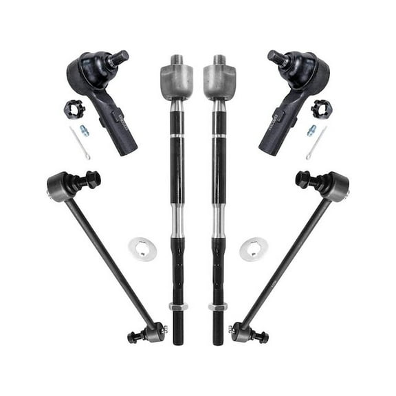 Front Tie Rod and Sway Bar Link Kit - Compatible with 2011 - 2017 Honda Odyssey 2012 2013 2014 2015 2016