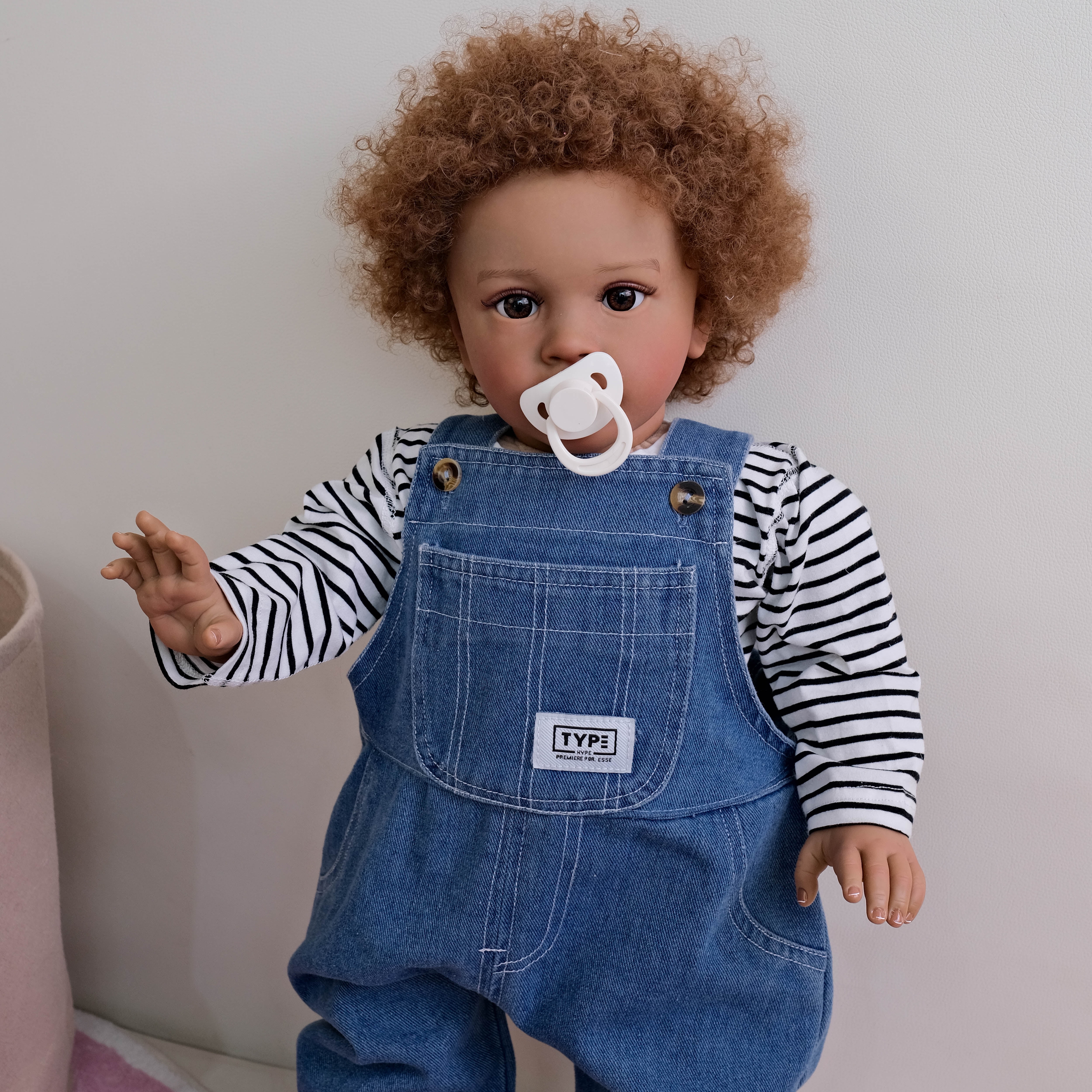 iCradle Lovely Toddler Dolls Girl 26 inch 66CM Real Looking Reborn Baby Doll Soft Vinyl Newborn Baby Doll Cloth Body Handrooted Hair Babies Gifts for Kids Age 3+