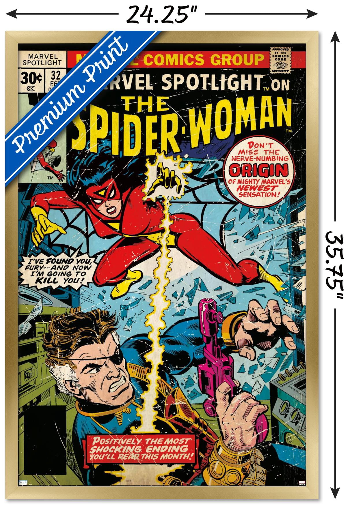 Marvel Comics - Spider-Woman - Spider-Woman #32 Wall Poster, 22.375" x 34", Framed