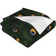 thumbnail image 6 of Peacock Flannel Blanket Throw for Bed Soft Throw Blankets for Women Lightweight Flannel Blankets Cozy All Season 50X60, 6 of 6