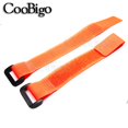 thumbnail image 1 of 12pcs Reverse Buckle Cable Strap Hook Loop Fastener Cable Ties Straps Magic Tape Nylon Sticky USB Finishing Tools Accessories Orange 20mm x 175mm, 1 of 6