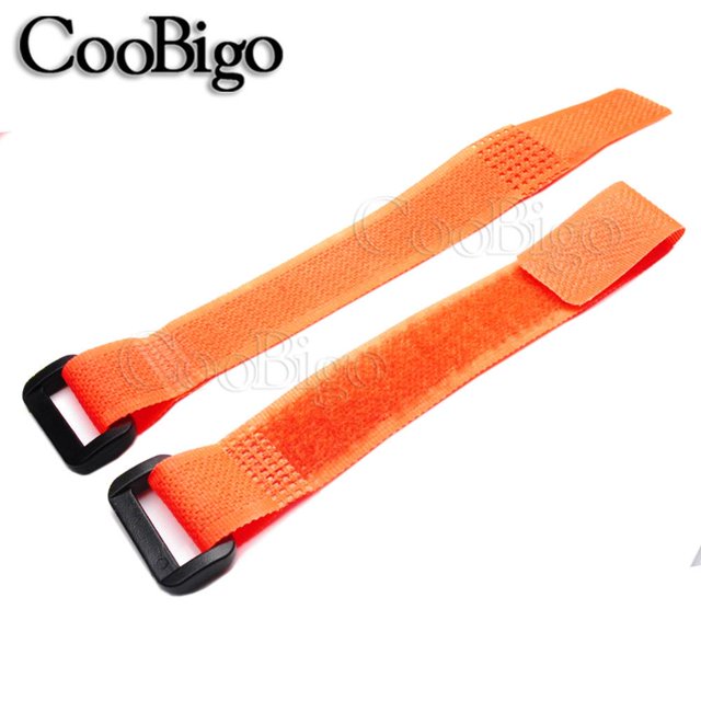 12pcs Reverse Buckle Cable Strap Hook Loop Fastener Cable Ties Straps Magic Tape Nylon Sticky USB Finishing Tools Accessories Orange 20mm x 175mm