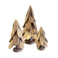 thumbnail image 4 of Decorative Table Top Pine Tree Sculptures - Set of 3, 4 of 6