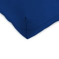 thumbnail image 3 of Jordan Manufacturing 19" x 19" Canvas Cobalt Blue Solid Square Tufted Outdoor Wicker Seat Cushion with Rounded Back Corners (2 Pack), 3 of 8