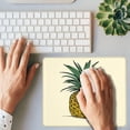 thumbnail image 4 of Pineapple Computer Mouse Pad Tropical Fruit Modern Cartoon Abstract Graffiti Beige Yellow Green Polyester Rubber Wipeable Ideal for Desk and Library Decor Square 9.5x7.9 Inch, 4 of 6