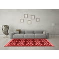 thumbnail image 3 of Ahgly Company Indoor Rectangle Abstract Red Modern Area Rugs, 7' x 9', 3 of 4