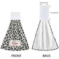 thumbnail image 3 of GZHJMY Custom Cheetah Leopard Hanging Kitchen Towel Personalized Your Name Hand Towel 2 Pcs Absorbent Hanging Tie Towels for Bathroom Laundry Room Kitchen 12 x 17 Inches, 3 of 6
