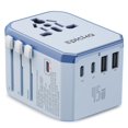 thumbnail image 1 of Adaptador de viaje EPICKA GaN 45W con carga rápida PD y QC, azul, 1 of 7