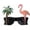 Luau Flamingo & Palm Tree Sunglasses, variant on Patriotic Glasses American Flag Sunglasses US Stars and Stripes Vintage Retro Classic Eyewear Party Props Red, White and Blue (1/Pkg) Pkg/1