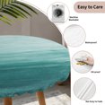 thumbnail image 3 of Turquoise Ombre Round Tablecloth for 45-54 Inch Tables,Fitted Table Cover with Elastic Edge,Modern Abstract Art Ocean Oil Painting Waterproof Outdoor Table Cloth Protector for Patio Garden Dinner, 3 of 9