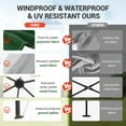 thumbnail image 4 of Garvee 79.5" Pop-Up Gazebo Tent, Adjustable Height with Mosquito Netting, Double-Layer, Green, 4 of 7