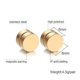 thumbnail image 1 of (Oro) Pendientes de tuerca magnéticos de acero inoxidable unisex Joyas para el cuerpo redondas sin perforar 8 mm LingWen 1327534090307, 1 of 1