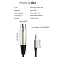 thumbnail image 5 of TRINGKY 3.5mm Male to XLR Female Stereo Audio Adapter Cable, 1/8 inch Jack to XLR Cable, 5 of 11