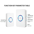 thumbnail image 5 of Adjustable Door Chime Remote Control Intelligent Door Bells Household Battery Powered Doorbell Multipurpose US Plug, 5 of 9
