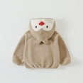 thumbnail image 4 of Cowsor Baby Kids Sherpa Jacket with Zipper, Cotton-Lined Fuzzy Outerwear Coat for Infant Toddler, 4 of 5