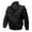 Black, variant on MuZeFu Jackets for Men Black Casual Men's Casual Fashion Zipper Cardigan Pocket Solid Color Stand Up Collar Long Sleeve Outwear Jackets Tops
