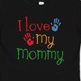 thumbnail image 4 of Inktastic I Love My Mommy Handprints Boys or Girls Baby T-Shirt, 4 of 5