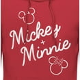 thumbnail image 2 of Men's Mickey & Friends Retro Signatures Pull Over Hoodie Red Small, 2 of 4
