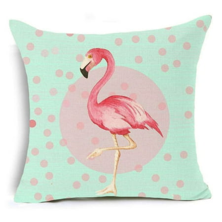 18 X18 Flamingo Decorative Throw Pillow Cover Walmart Com