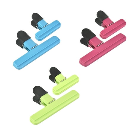 

6pcs Chips For Food Bag Clip Home Kitchen Heavy Duty T Shape Durable Snack Paper