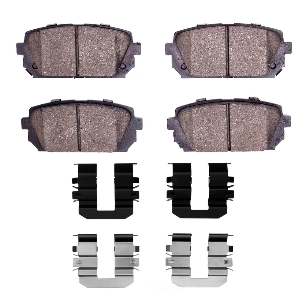 Dynamic Friction Company 1551-1296-01 DFC 5000 Advanced Brake Pads - Ceramic and Hardware Kit - OE