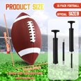 thumbnail image 2 of Composite Leather Footballs Official Size Composite Leather Balls Leather Inflatable Footballs with Pump Indoor Outdoor Footballs Bulk for Training and Recreational Play (15 Pcs), 2 of 7