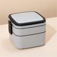 thumbnail image 3 of Portable Plastic Double-Layer Lunch Box, 3 of 5