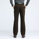 thumbnail image 4 of Pantalones largos de pana lisa con botones y cremallera para hombre, cintura alta, bolsillos, pantalones largos de poliéster., 4 of 5