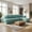 Teal, variant on Christopher Knight Home 113" L-Shaped Modular Sectional Sofa with Double Layer Cushions, 4 Seats, Teal