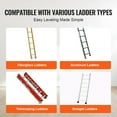 thumbnail image 6 of KFFKFF Ladder Leveler, 20-inch Metal, Supports 550lbs, Adjustable Tool for Ladders, Includes Storage, Simplifies Use on Uneven Terrain, Accessory for Extension Ladders, 6 of 9
