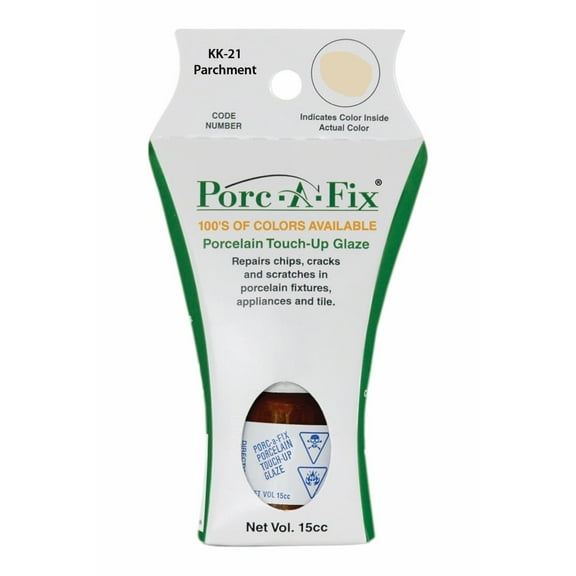 Porc-A-Fix Porcelain Touch Up Repair Glaze - Kohler - Parchment (KK-21)