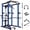 Black+Blue 19, variant on Multi-functional Power Cage 1000Lbs Capacity, Home Adjustable Pullup Squat Rack with Lat Pull-down, Steel Frame Weight Rack for Strength Training, Black+Green