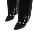 thumbnail image 4 of BURUDANI Women's Equestrian Style Knee-High Buckle Detail Western Boots, 4 of 5