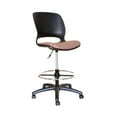 thumbnail image 1 of TygerClaw Adjustable Rolling Swivel Stool with Backrest, 1 of 1
