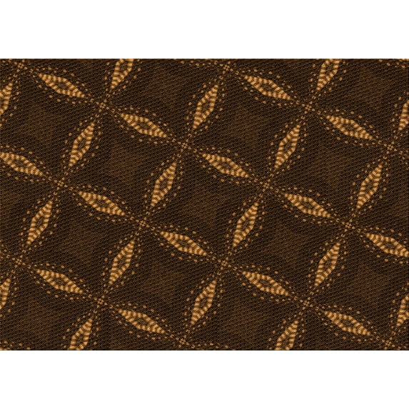 Ahgly Company Machine Washable Indoor Rectangle Transitional Saddle Brown Area Rugs, 2' x 5'