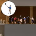 thumbnail image 4 of Ruiboury Miniature Hand-Painted Model People Figure Diorama Scenery Lifelike and Charming Sound Assistant Blue height 2.8-3cm 1Set, 4 of 6