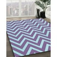 thumbnail image 3 of Ahgly Company Machine Washable Indoor Rectangle Transitional LightSkyBlue Area Rugs, 5' x 7', 3 of 7