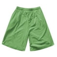 thumbnail image 4 of Zwiiyzr Toddler Baby Girls Boys Summer Outfits 2Pcs Casual Short Sleeved Jogger Shorts with Drawstring Home Print Sports Baby Clothes Summer Two-Piece Set Green, 4 of 6