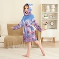 thumbnail image 3 of DIXRUYEE Bathrobes Belt Hooded Dandelion Dusk Creative Pattern, 3 of 8