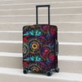 thumbnail image 6 of Logiee Mandala Colorful Print Travel Luggage Cover,Suitcase Protector, Washable Elastic Suitcase Baggage Cover,Closure for Wheeled Suitcase Fit 18-32 Inch Luggage-Small, 6 of 7