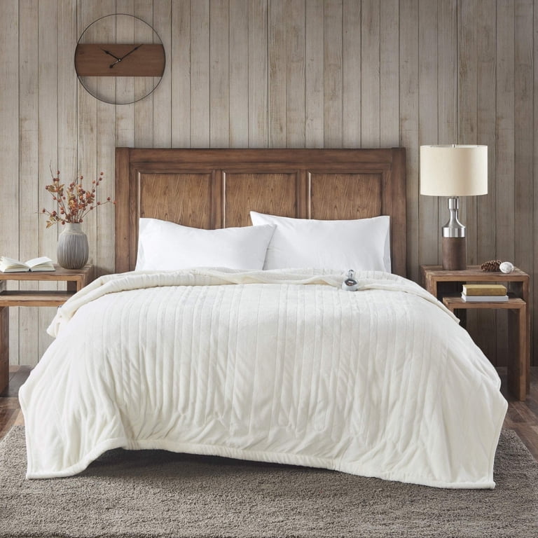 Woolrich Ultra Soft Electric Blanket w/Auto Shutoff, King: 100x90, Ivory -  Walmart.com