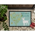 thumbnail image 3 of Carolines Treasures BB7606JMAT Welcome Friends White Bull Terrier Doormat 24x36 36"L x 24"W multicolor, 3 of 4