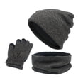 thumbnail image 2 of Gorro de invierno, bufanda para calentar el cuello, guantes para pantalla táctil, para pantalla táctil, sombreros, bufandas para mujeres y oscuro Salvador Gorro cálido Beanie, 2 of 5