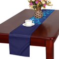 thumbnail image 3 of MKHERT Blue Horse Unicorn Table Runner for Office Kitchen Dining Room Wedding Party 16x72 inch, 3 of 4