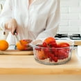 thumbnail image 4 of Plat Rond en Verre avec Couvercle 2 Pcs Plat de Cuisson Profond Transparent Batterie de Cuisine, 4 of 8